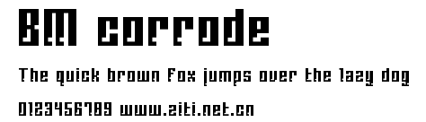 BM corrode.ttf字體轉換器圖片