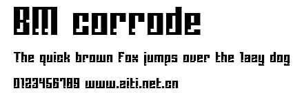 BM corrode.ttf字體轉換器圖片
