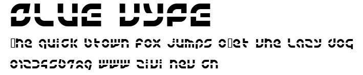 BLUE tYPE.ttf字體轉換器圖片