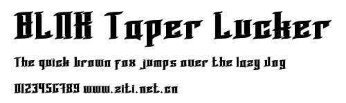 BLNK Taper Lucker.otf