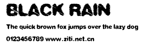 BLACK RAIN.ttf字體轉換器圖片