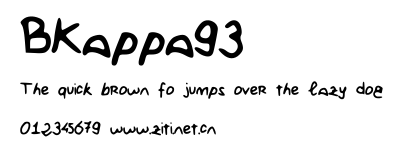 BKappa93.ttf字體轉換器圖片