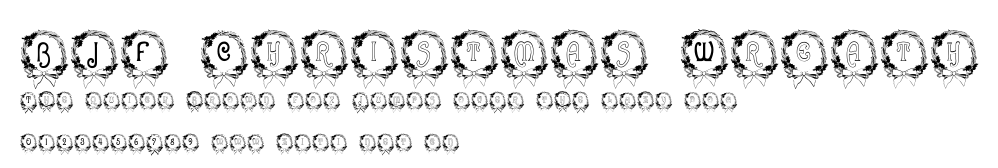 BJF Christmas Wreath.ttf字體轉換器圖片