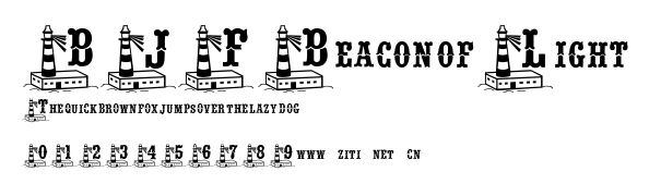 BJF Beacon of Light.ttf字體轉換器圖片