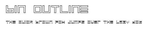 BIN Outline.ttf字體轉換器圖片