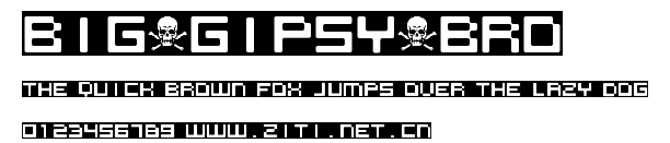BIG_GIPSY_BRO.ttf字體轉換器圖片