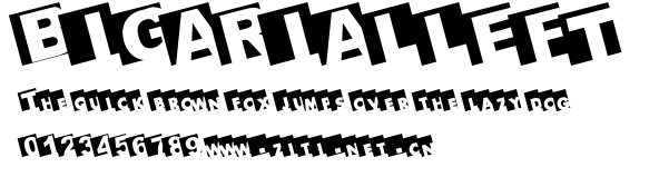 BIGARIALLEFT.ttf字體轉換器圖片