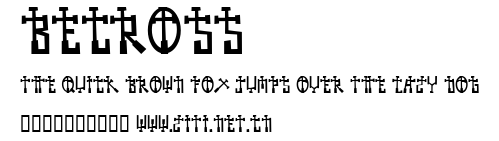 BECROSS.ttf字體轉換器圖片