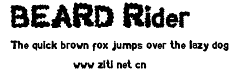 BEARD Rider.ttf字體轉換器圖片