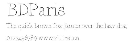 BDParis.ttf字體轉換器圖片