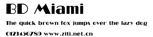 BD Miami.ttf字體轉換器圖片