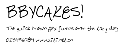 BBYCAKES!.ttf字體轉換器圖片