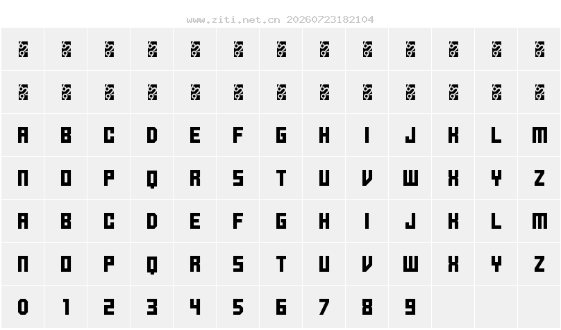 字符映射圖