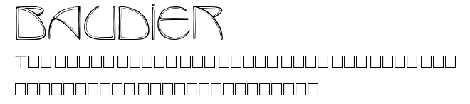 BAUDIER.ttf字體轉換器圖片