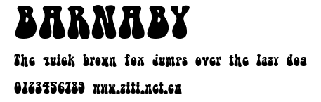 BARNABY.ttf字體轉換器圖片