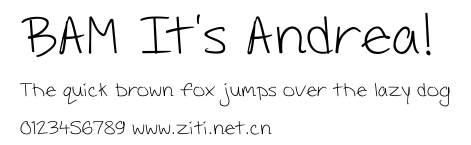 BAM It's Andrea!.ttf