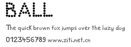 BALL.ttf字體轉換器圖片