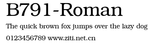 B791-Roman.ttf字體轉換器圖片