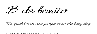 B de bonita.ttf字體轉換器圖片