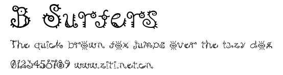 B Surfers.ttf字體轉換器圖片