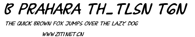 B Prahara TH_Tlsn Tgn.ttf字體轉換器圖片