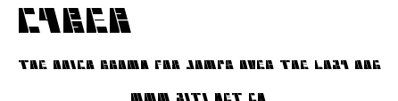 cyber.ttf字體轉換器圖片
