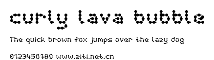curly lava bubble.ttf