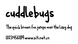 cuddlebugs.ttf字體轉換器圖片