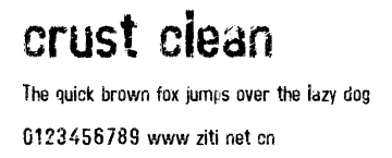 crust_clean.ttf字體轉換器圖片