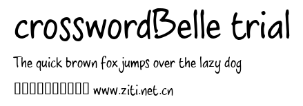 crosswordBelle trial.ttf
