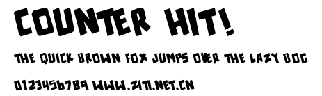 counter hit!.ttf字體轉換器圖片