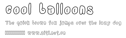 cool balloons.ttf字體轉換器圖片