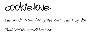 cookielove.ttf字體轉換器圖片