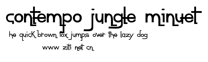 contempo jungle minuet.ttf字體轉換器圖片