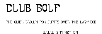 club golf.ttf