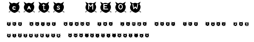 cats MEOW.ttf字體轉換器圖片