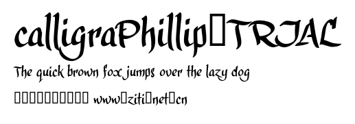 calligraPhillip_TRIAL.otf字體轉換器圖片