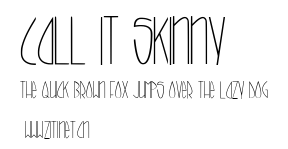 call it skinny.ttf字體轉換器圖片