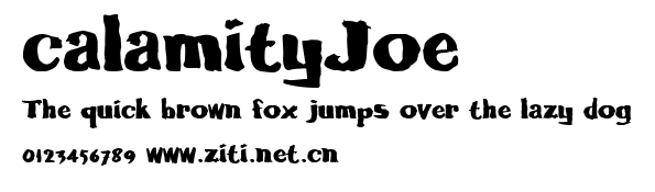 calamityJoe.ttf字體轉換器圖片