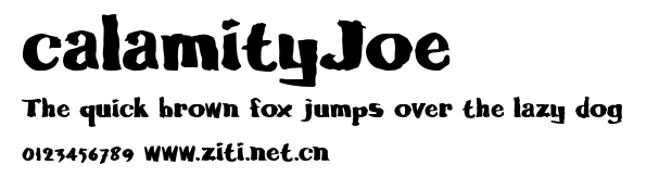 calamityJoe.ttf字體轉換器圖片
