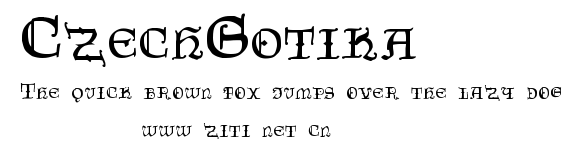 CzechGotika.ttf字體轉換器圖片