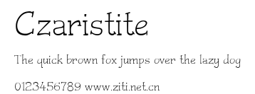 Czaristite.ttf字體轉換器圖片
