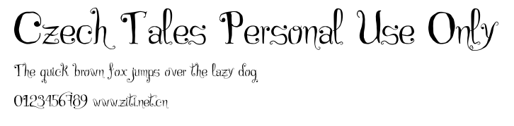 Czech Tales Personal Use Only.otf