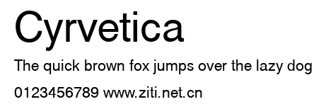 Cyrvetica.ttf字體轉換器圖片