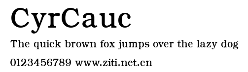CyrCauc.ttf字體轉換器圖片