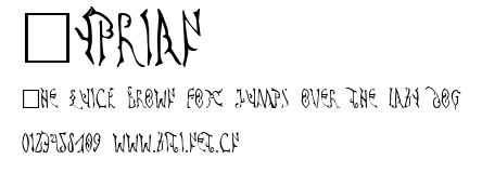 Cyprian.ttf字體轉換器圖片
