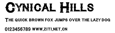 Cynical Hills.ttf字體轉換器圖片