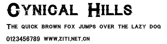 Cynical Hills.ttf字體轉換器圖片