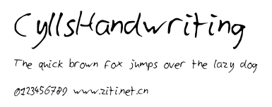 CyllsHandwriting.ttf字體轉換器圖片
