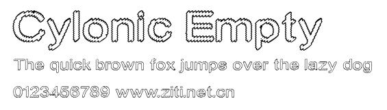 Cylonic Empty.ttf字體轉換器圖片